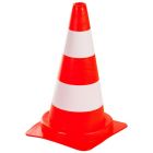 Pachołek drogowy 75cm U-23b | PCV, 2,9 kg, odblaskowy